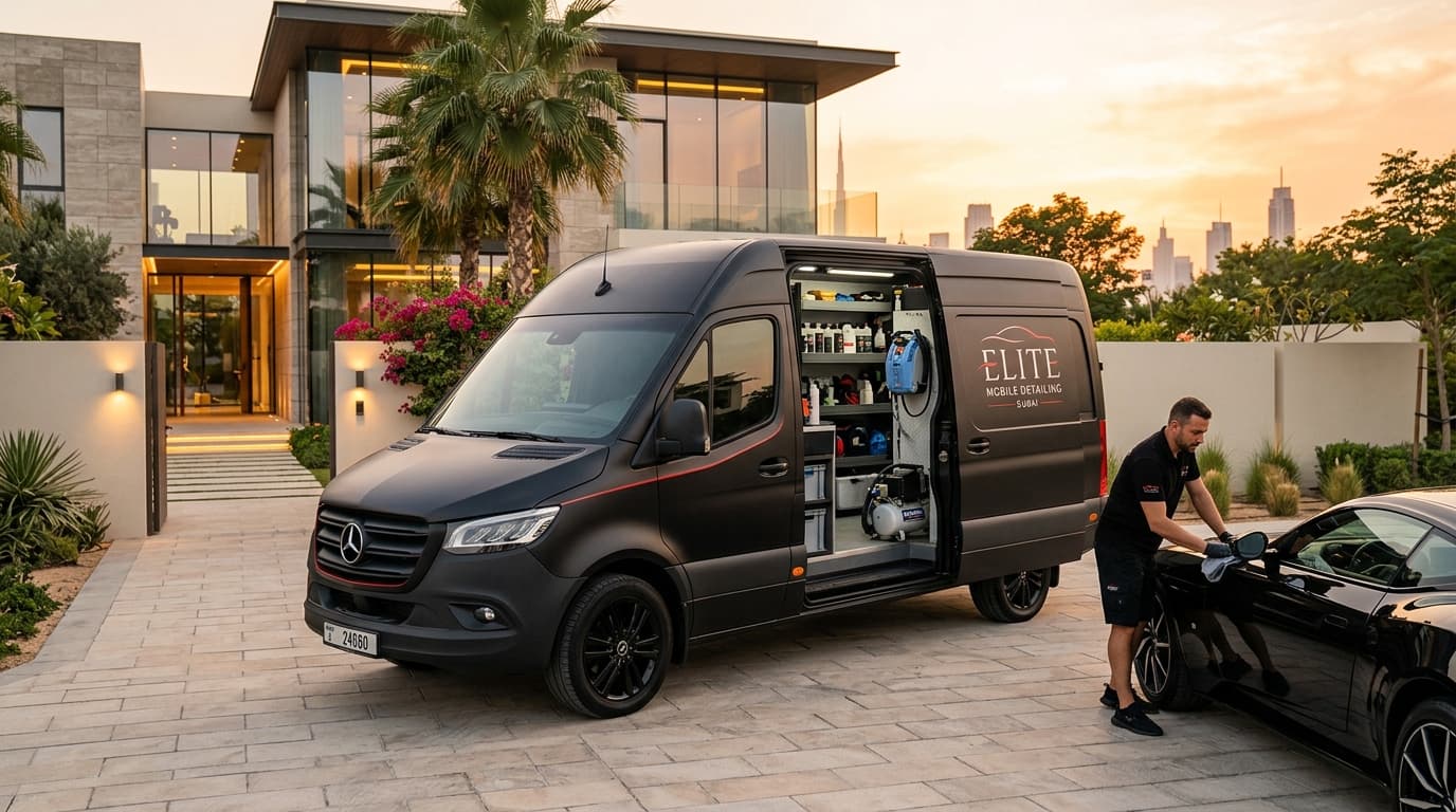 Mercedes Sprinter Mobile Concierge at Palm Jumeirah Villa
